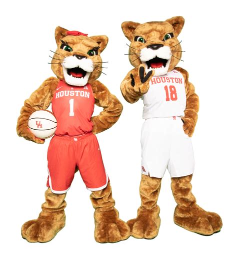 July 2019: University of Houston - Sasha and Shasta - Mascots