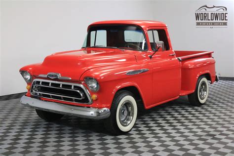 1957 Red PICKUP RESTORED V8 AUTO! for sale: photos, technical specifications, description