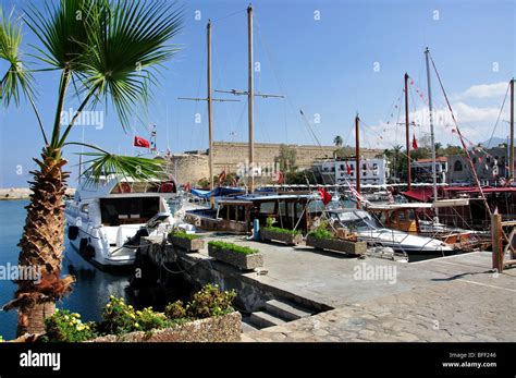 Kyrenia Harbour, Kyrenia, Kyrenia District, Northern Cyprus Stock Photo - Alamy