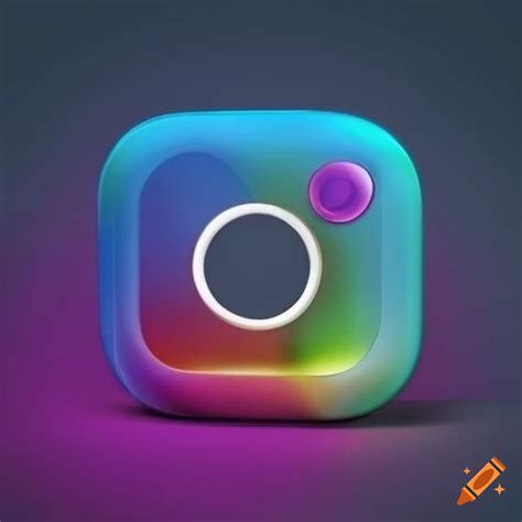 Realistic instagram logo