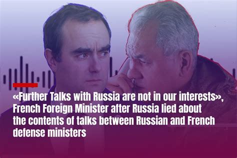 «Further Talks with Russia are not in our interests», French Foreign Minister after Russia lied ...