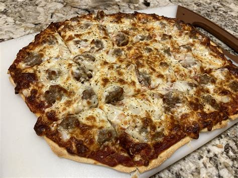 [Homemade] Chicago Style Thin Crust Pizza : food