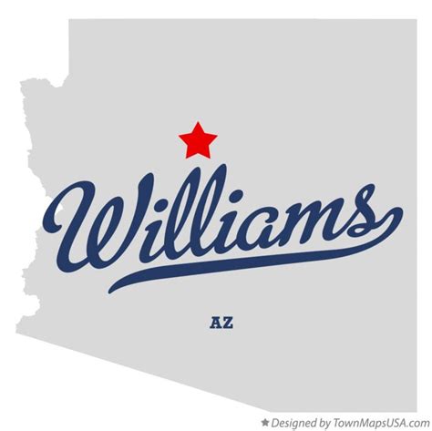 Map of Williams, AZ, Arizona