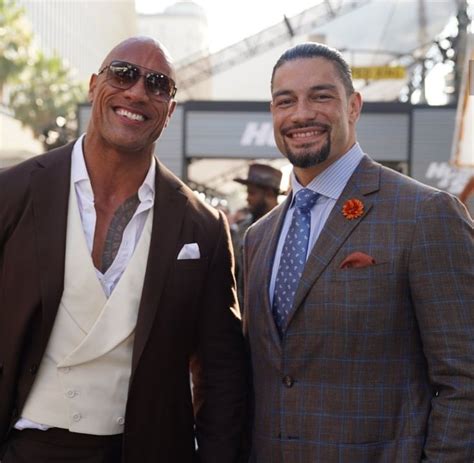 Dwayne "The Rock" Johnson and Roman Reigns | Wwe superstar roman reigns ...