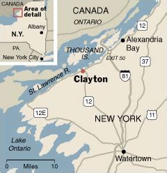 The New York Times > Real Estate > Image > Map: Clayton, N.Y.