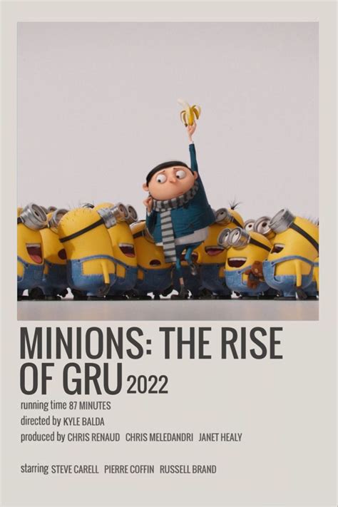 Minions: The Rise of Gru - 2022 in 2022 | Movie poster room, Film posters vintage, Film posters ...