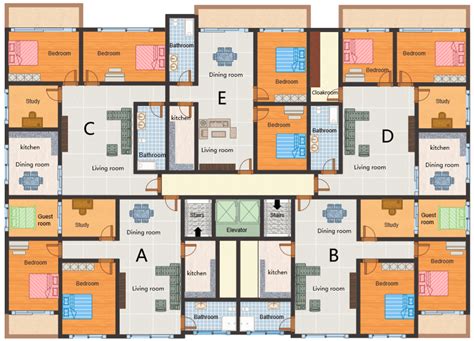 Edraw Max Floor Plan Tutorial - The Floors