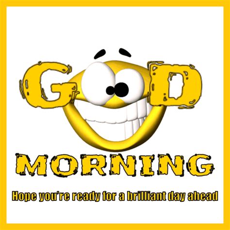 a smiley face with the words good morning on it