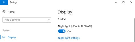 New Night Light Settings - Windows 10 Creators Update - NEXTOFWINDOWS.COM