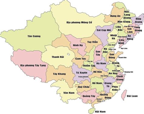 Bản đồ Trung Quốc - map of china