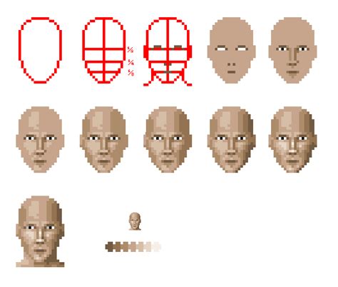 Pixel Face Tutorial | Pixel art games, Anime pixel art, Pixel art tutorial