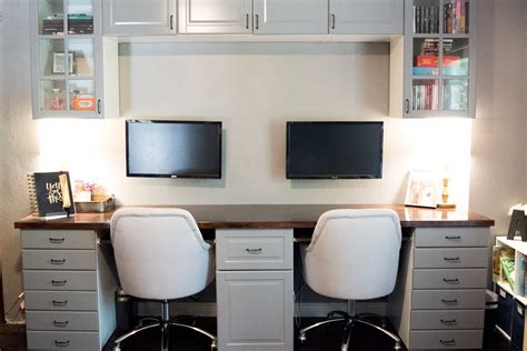 How To Build An IKEA Kitchen Cabinet Desk In 3 Easy Steps in 2021 | Custom desk, Home office ...