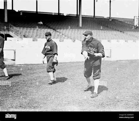 William Jethro "Kid" Gleason & Joe Berger, Chicago White Sox, 1914 ...