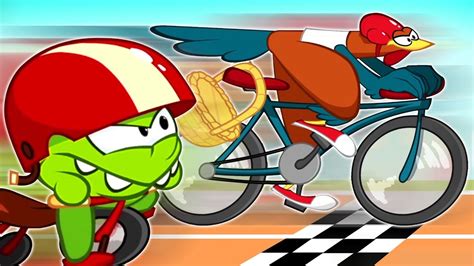 Om Nom Stories - Bike Race| Cut The Rope | Funny Cartoons | Om Nom ...