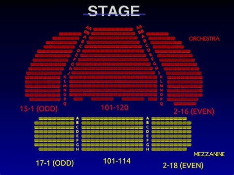 Cabot Theater Seating Chart