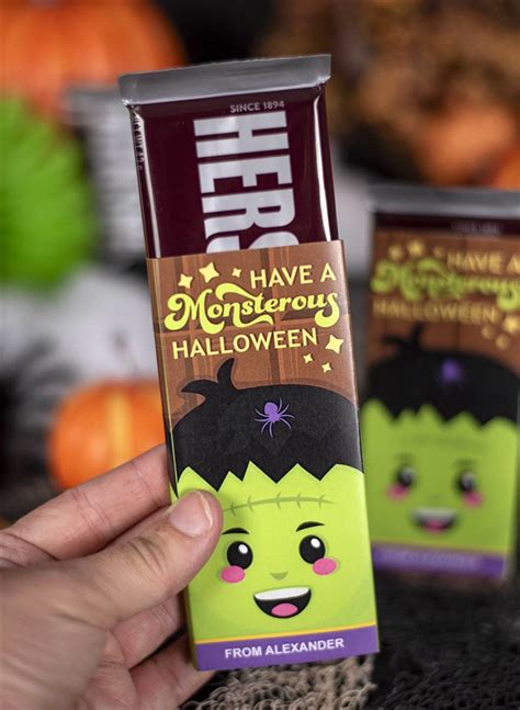 Unwrap Halloween Fun with our Printable Monster Chocolate Bar Wrappers!