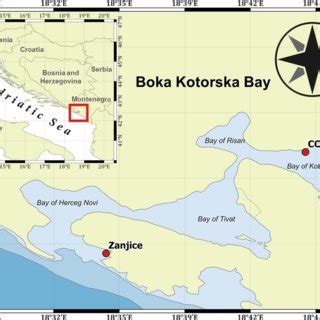 Map of studied area (Boka Kotorska, Montenegro) | Download Scientific Diagram