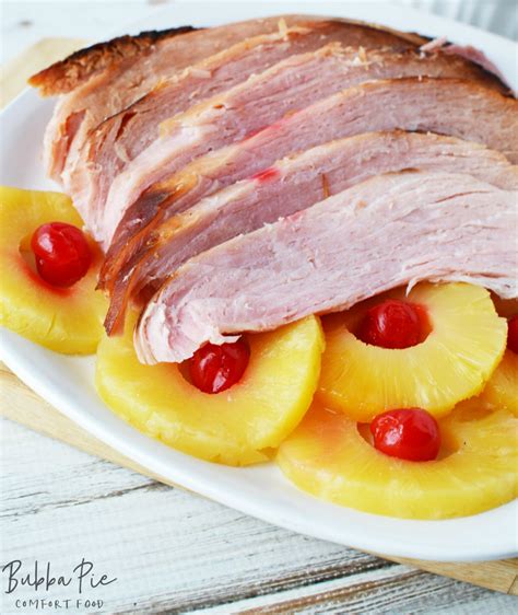 Slow Cooker Ham With Pineapple - BubbaPie