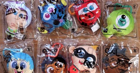 Dan the Pixar Fan: Disney·Pixar Plush Keychain McDonald's Happy Meal Toys—Complete Collection