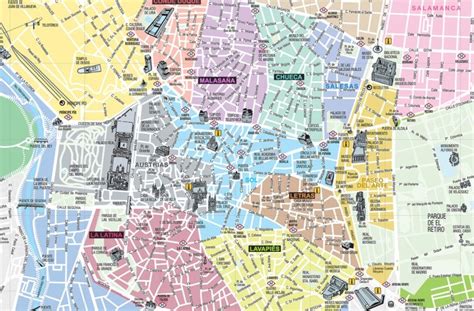 Mapa de Madrid - Mapa turístico y guía útil de la ciudad de Madrid