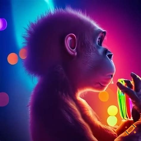 Monkey party disco on Craiyon