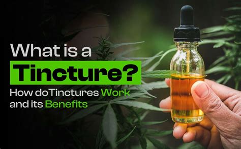 what is a tincture and how do tincture work