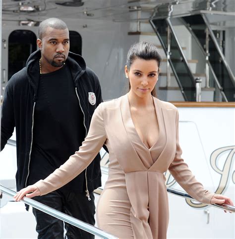 KIM KARDASHIAN and Kanye West Out and About in Cannes - HawtCelebs