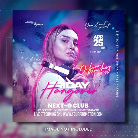 Premium PSD | Club flyer template