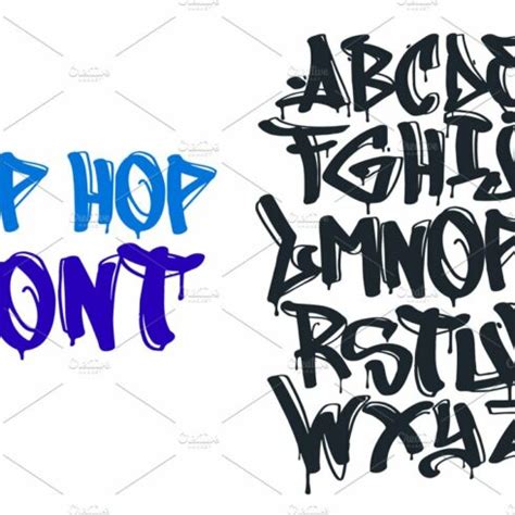 Hip Hop Graffiti font alphabet – MasterBundles