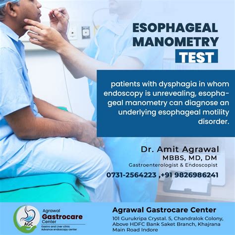 What is Esophageal Manometry, Before and After Test - Agrawal Gastrocare Center Indore