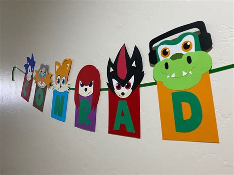 Sonic Banner Sonic Birthday Banner Sonic Party Sonic | Etsy