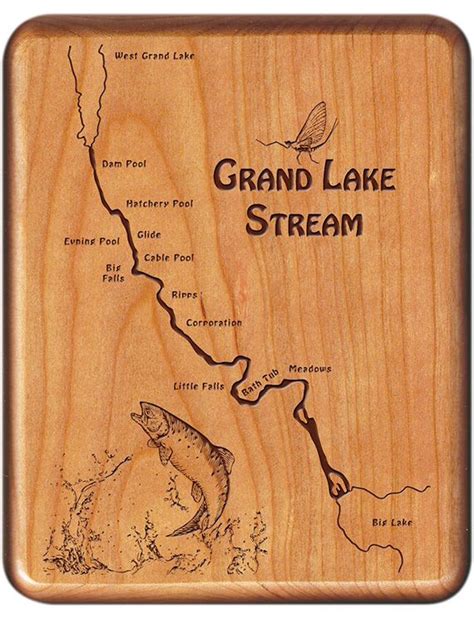 Stonefly Studio River Map Fly Box | Grand lake, Scenic lakes, Fly box