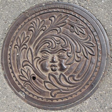 Calgary, AB Canada | Manhole cover art, Cover art, Manhole cover design