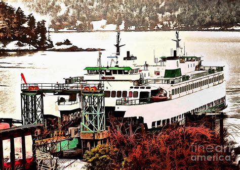 Orcas Island Ferry in the Snow Photograph by Sea Change Vibes - Fine Art America