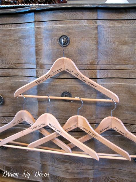 DIY Personalized Wood Hangers - Driven by Decor