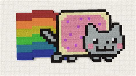 Nyan Cat Pixel Art Mcedit Schematic Minecraft Map | My XXX Hot Girl