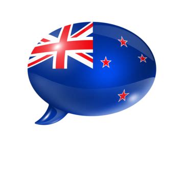 New Zealand Flag Speech Bubble Translation Oceania, Communication, Zealand, National PNG ...