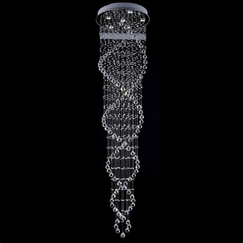 page title,modern spiral crystal chandelier light fixture long crystal light lamp flush mounted ...