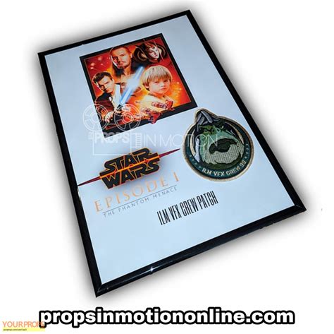 Star Wars The Phantom Menace Boss nass ILM VFX crew patch original film-crew item