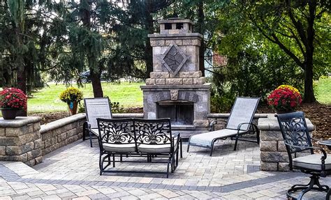 Belgard Outdoor Fireplace – Stone Center of Indiana