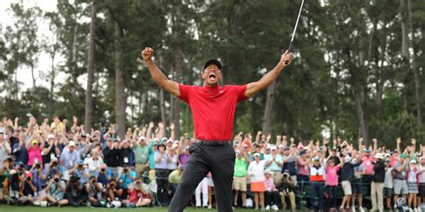 Tiger Woods' emotional Masters win captured in photo - Business Insider