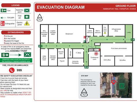 Fire safety emergency evacuation plan, map, diagram or escape plan | Upwork