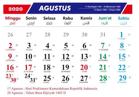 Nama Bulan Islam Dan Jawa Nama Bulan Jawa Dalam Kalender Terbaru 2021 ...