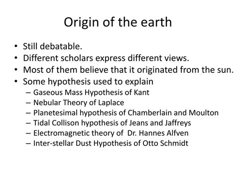 Theories Of Origin Of Earth Pdf - The Earth Images Revimage.Org