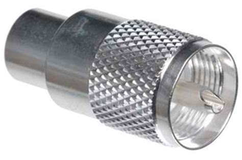 Coaxial Connector, PL-259, UHF Male, Silver Teflon, Solder Type, Pk of 10 F/S