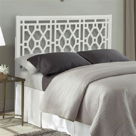 Thomas Chippendale White Wood Headboard - King | Homesquare