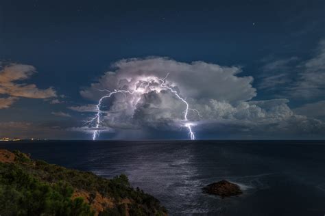 Download Cloud Sky Storm Sea Photography Lightning 4k Ultra HD Wallpaper