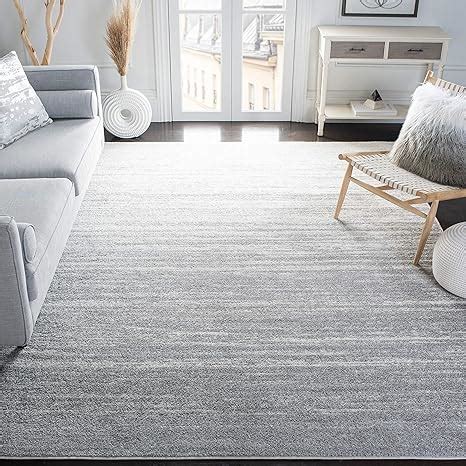 Amazon.com: SAFAVIEH Adirondack Collection Area Rug - 9' x 12', Light Grey & Grey, Modern Ombre ...