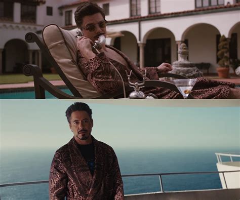 In Iron Man 2 (2010) Tony Stark start is wearing the same robe his ...