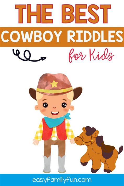 50 cowboy riddles for kids that make you go yeehaw – Artofit